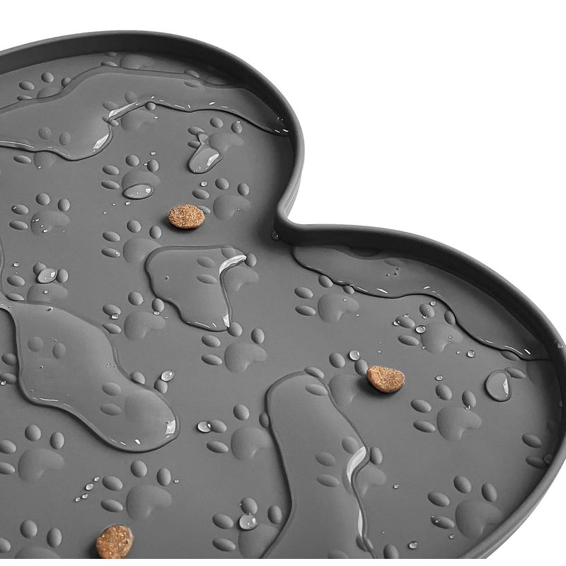 Qinhul Tapis antidérapant en silicone pour gamelles de chat et de chien