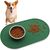 Qinhul Tapis de nourriture pour chien en silicone