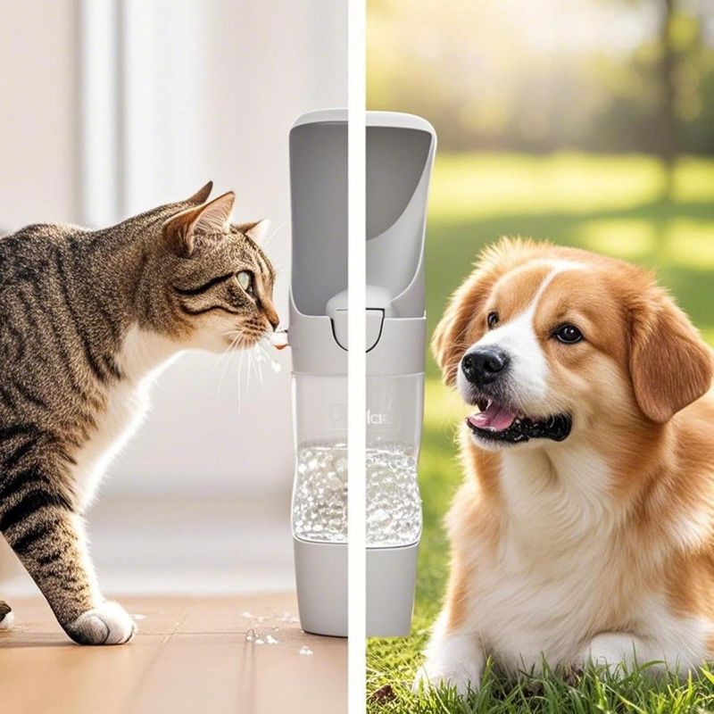 Qinhul Bouteille d'eau pliable portable pour chiens