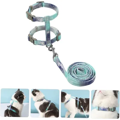 Qinhul Laisse réglable pour chat Qinhul Laisse réglable pour chat