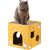 Qinhul Maison pliable pour chat à double couche
