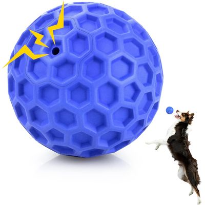 Qinhul Boule en nid d'abeille pour le nettoyage des dents du chien