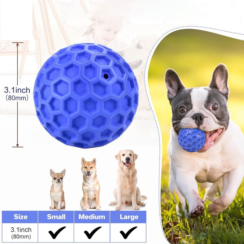 Qinhul Boule en nid d'abeille pour le nettoyage des dents du chien