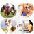 Qinhul Boule en nid d'abeille pour le nettoyage des dents du chien