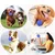 Qinhul Boule en nid d'abeille pour le nettoyage des dents du chien