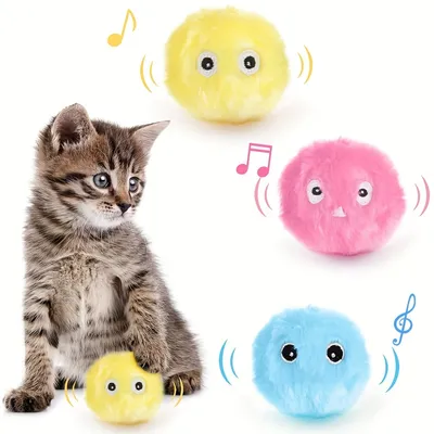 Qinhul Balle jouet interactive pour chat