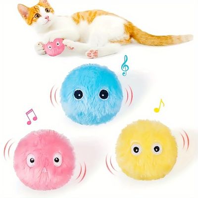 Qinhul Balle jouet interactive pour chat