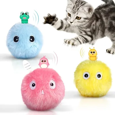 Qinhul Balle jouet interactive pour chat