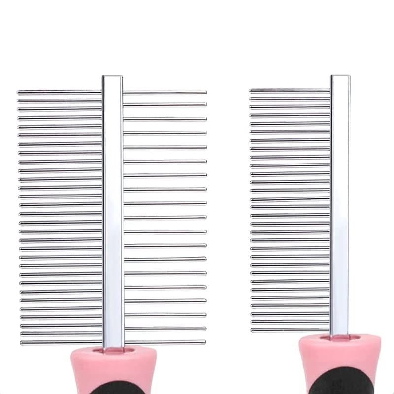 Qinhul Peigne double face pour toilettage de chat