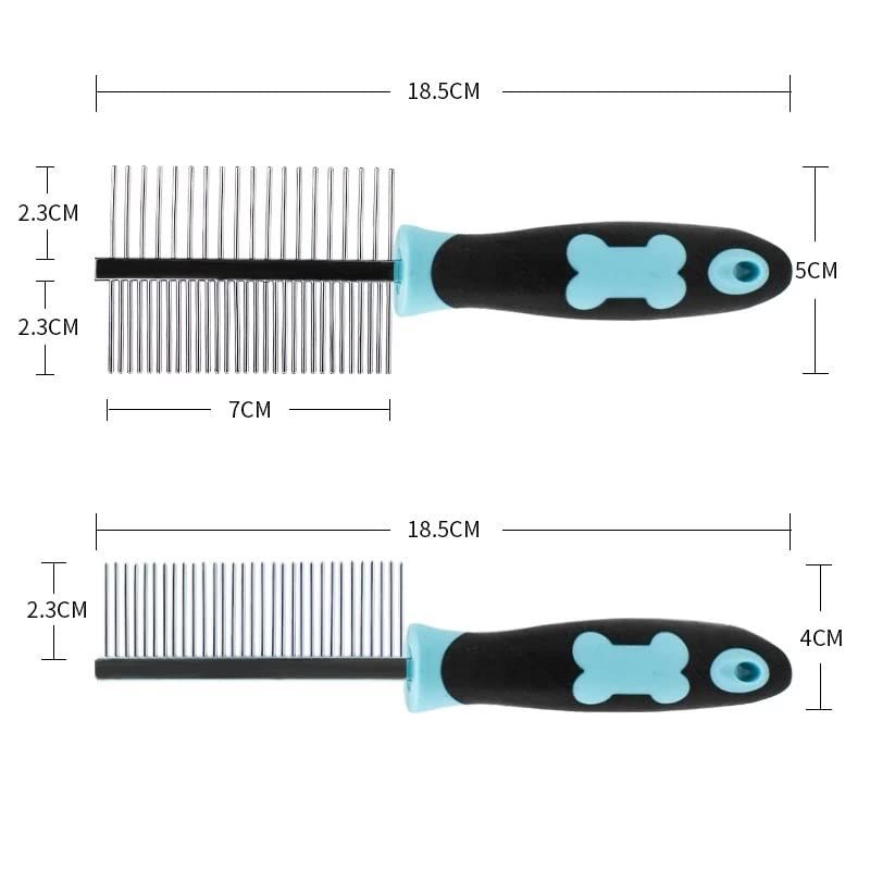 Qinhul Peigne double face pour toilettage de chat
