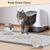Qinhul Tapis de litière pour chat résistant aux éclaboussures