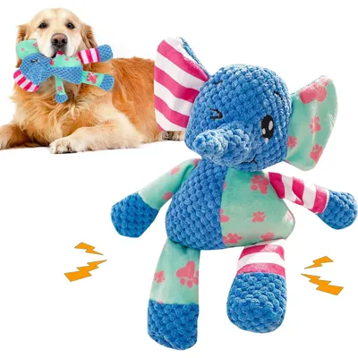 Qinhul Jouet sonore en peluche pour chien