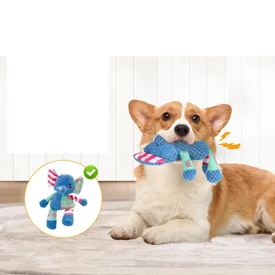Qinhul Jouet sonore en peluche pour chien