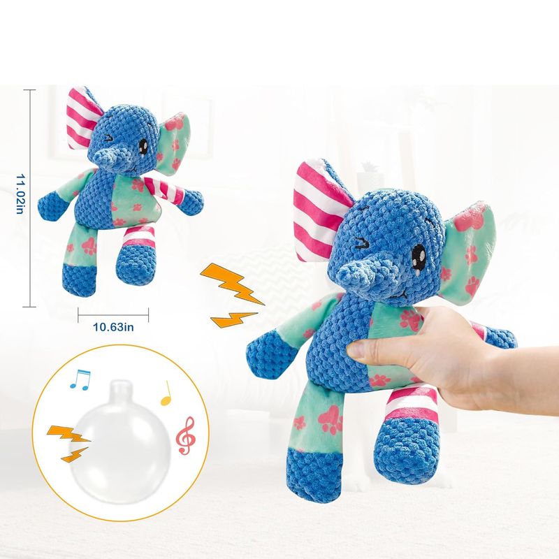 Qinhul Jouet sonore en peluche pour chien