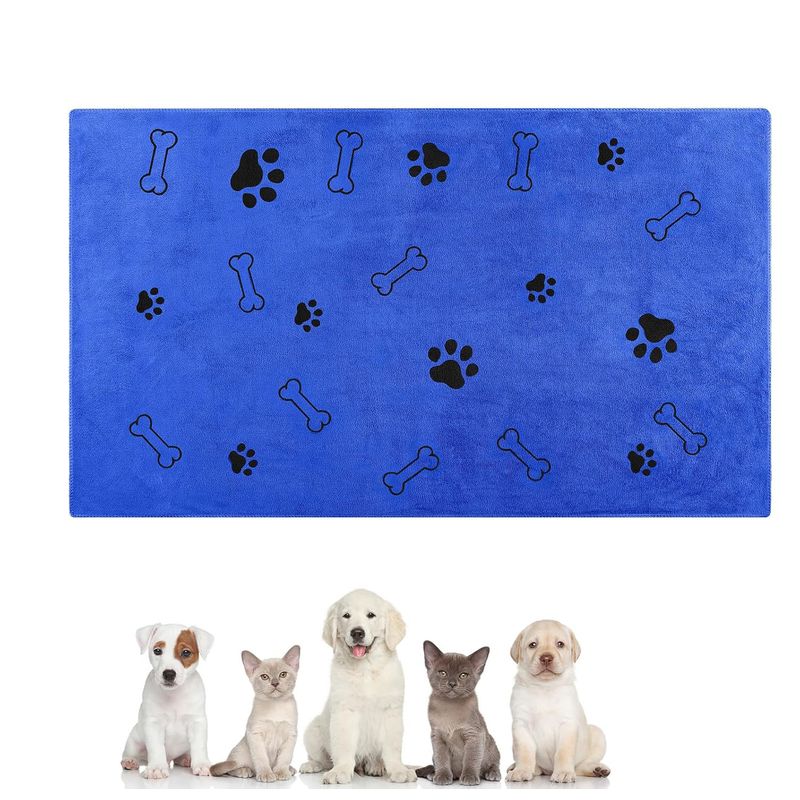 Qinhul Serviette absorbante à séchage rapide pour chien