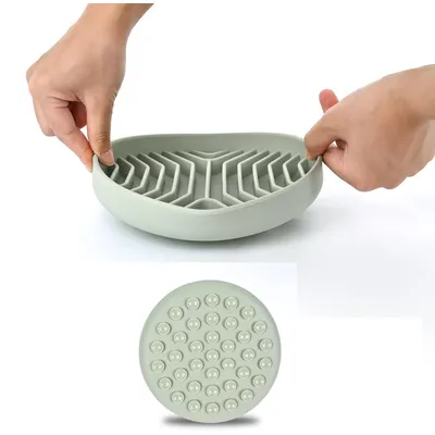 Gamelle en silicone à alimentation lente pour chien