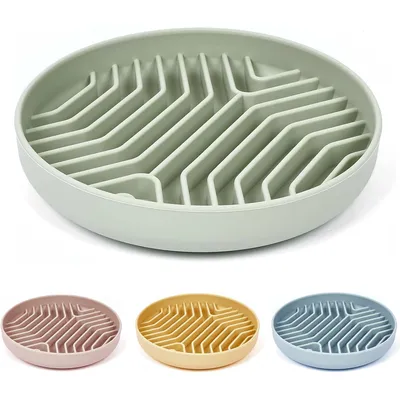 Gamelle en silicone à alimentation lente pour chien