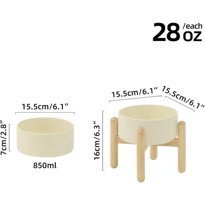 Qinhul Gamelle pour chien en céramique