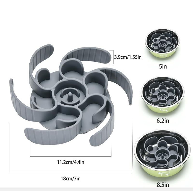 Qinhul Doublure de gamelle pour chien à alimentation lente