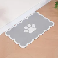 Qinhul Alfombrilla de alimentación para gatos y perros