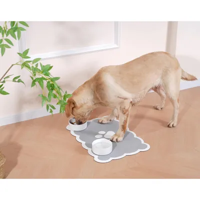 Qinhul Tapis d'alimentation pour chats et chiens Qinhul Tapis d'alimentation pour chats et chiens