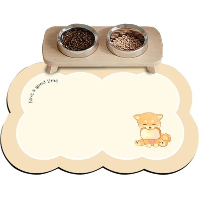Qinhul Tapis d'alimentation pour chat
