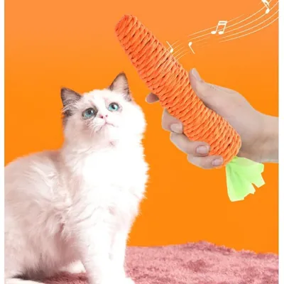 Qinhul Jouets de chat interactifs carottes