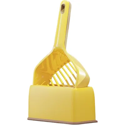 Pelle à litière pour chat avec base