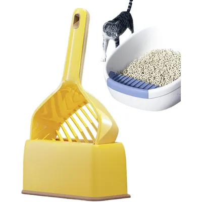 Pelle à litière pour chat avec base