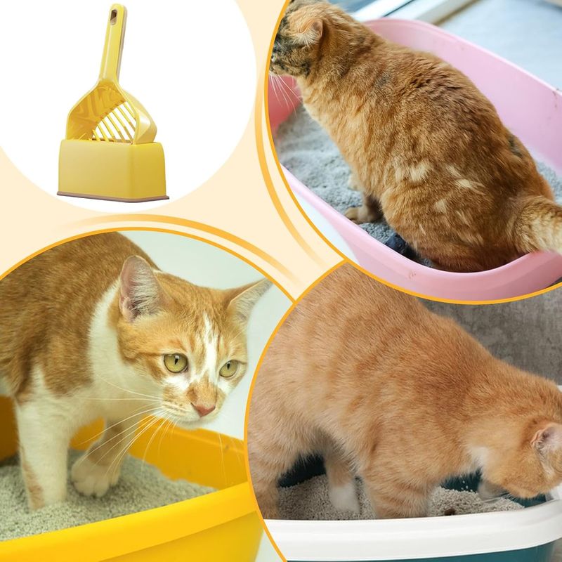 Pelle à litière pour chat avec base