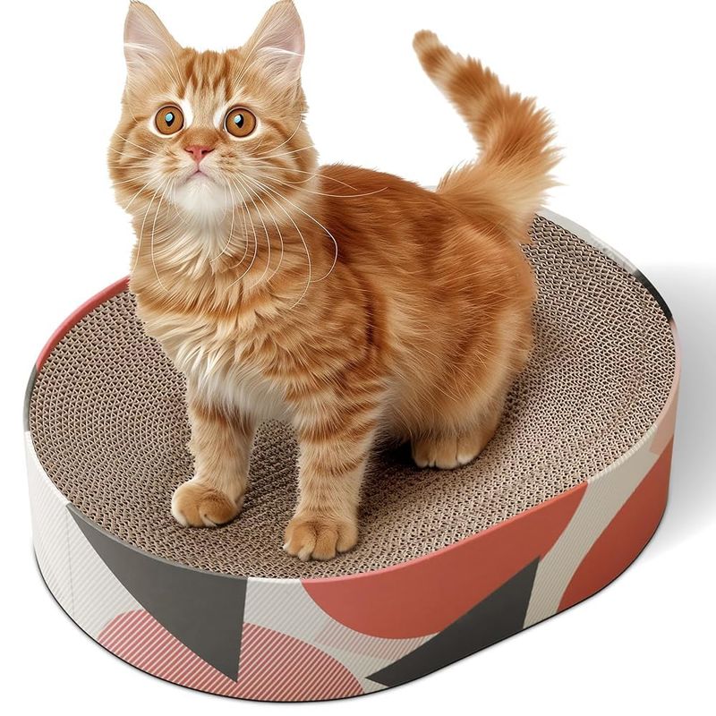 Planche à gratter ovale pour chat