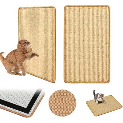 Qinhul Tapis à gratter en sisal pour chat