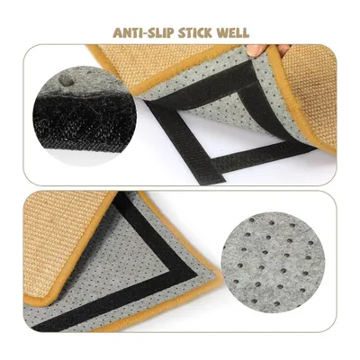 Qinhul Tapis à gratter en sisal pour chat