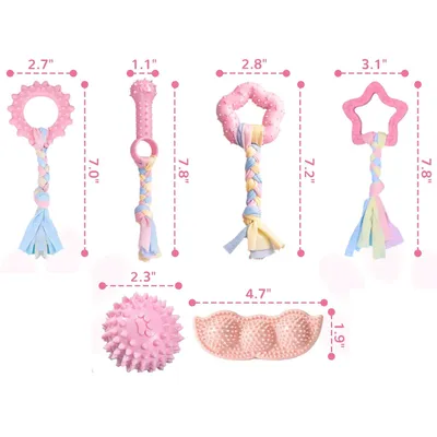 Qinhul Jouets à mâcher pour chiots