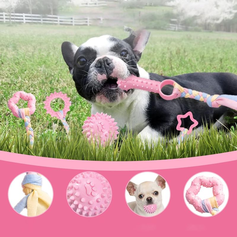 Qinhul Jouets à mâcher pour chiots
