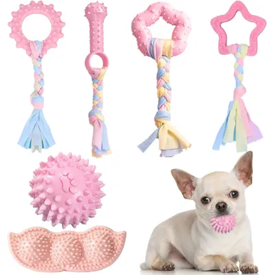Qinhul Jouets à mâcher pour chiots