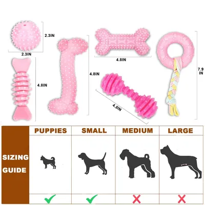 Qinhul Jouets à mâcher pour chiens