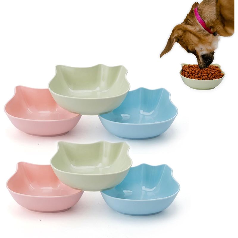 Qinhul Gamelle multifonctionnelle en plastique pour chat