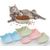 Qinhul Gamelle multifonctionnelle en plastique pour chat