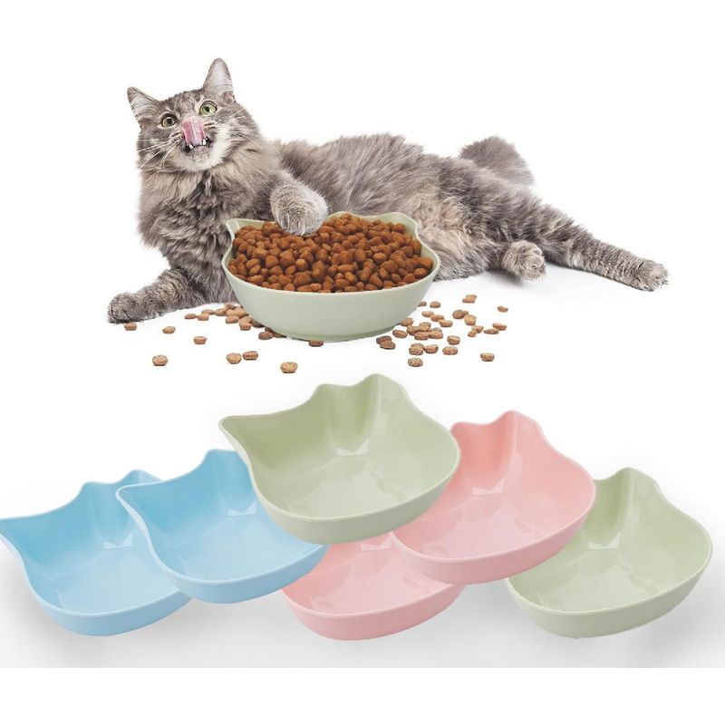 Qinhul Gamelle multifonctionnelle en plastique pour chat