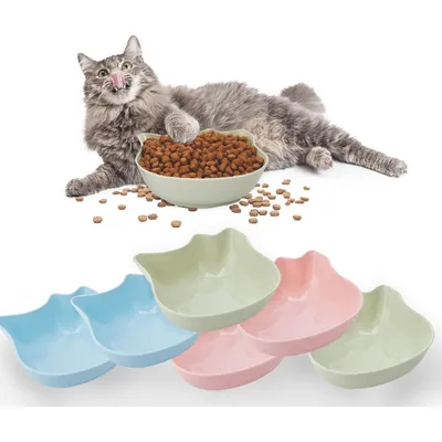 Qinhul Gamelle multifonctionnelle en plastique pour chat