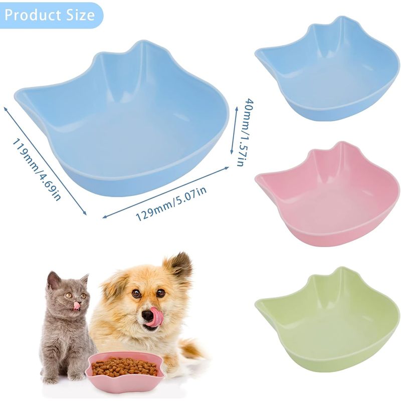 Qinhul Gamelle multifonctionnelle en plastique pour chat