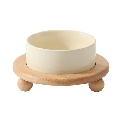 Qinhul Gamelle surélevée en céramique pour chat