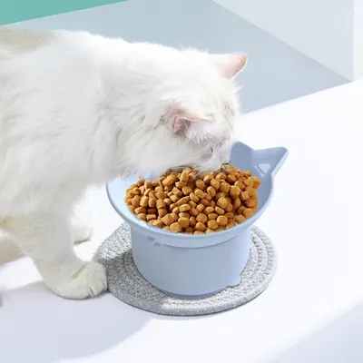 Qinhul Silicone High Seat Angle Angle Cat Bowl