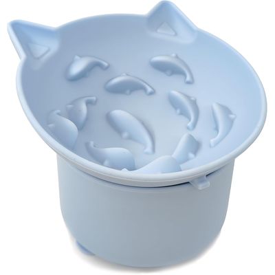 Qinhul Silicone High Seat Angle Angle Cat Bowl