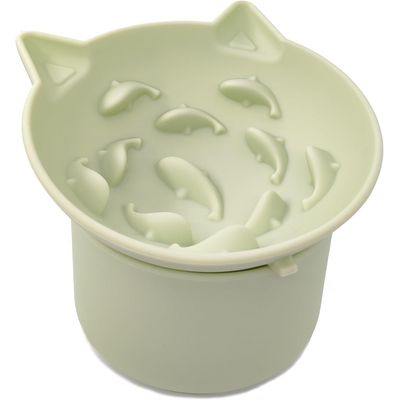 Qinhul Silicone High Seat Angle Angle Cat Bowl