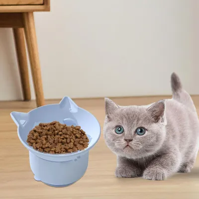 Qinhul Silicone High Seat Angle Angle Cat Bowl