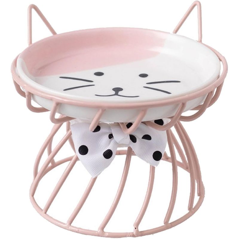 Qinhul Gamelle surélevée en céramique pour chat