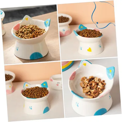 Qinhul Gamelle pour chat en céramique