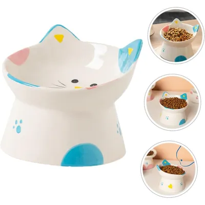 Qinhul Gamelle pour chat en céramique